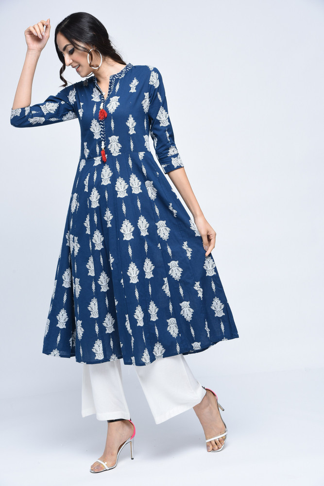 Stylum Women Block Print Flared Kurta Buy Stylum Women Block Print Flared Kurta Online at Best Prices in India Flipkart
