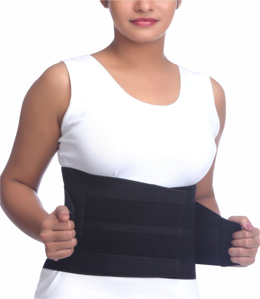 Elnova Lumbo Sacral Corset (Back Pain Belt) (Medium - For Hip Circumference  of 80-90 cm, Black)…