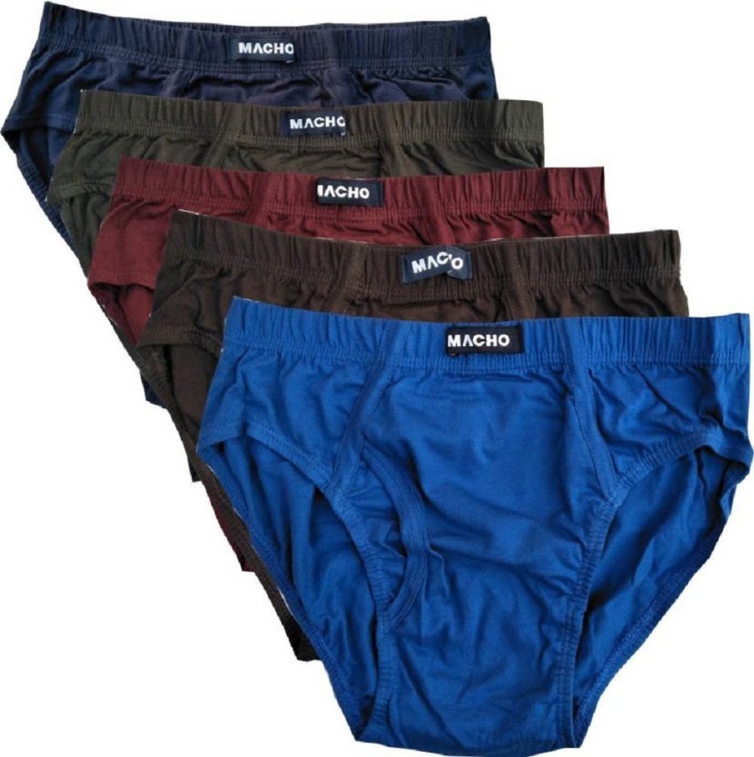 Buy Macho Original Men's Underwear - Pack of 5 Pcs - Assorted Colour (Small  / 80 cms) at