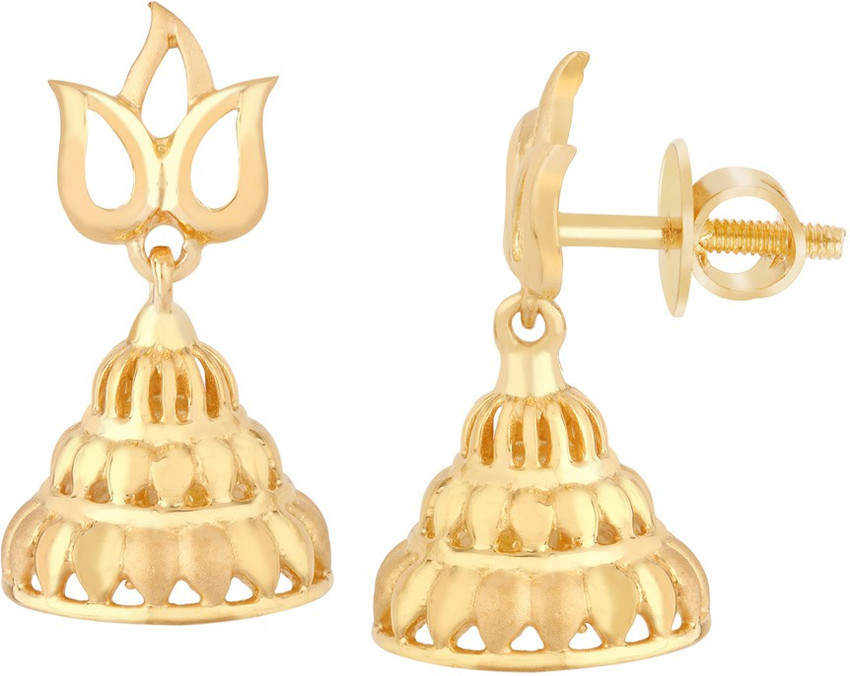 TBZ TheOriginal Jhumki Earrings Yellow Gold 22kt Jhumki Earring Price in India Buy TBZ TheOriginal Jhumki Earrings Yellow Gold 22kt Jhumki Earring online at Flipkart