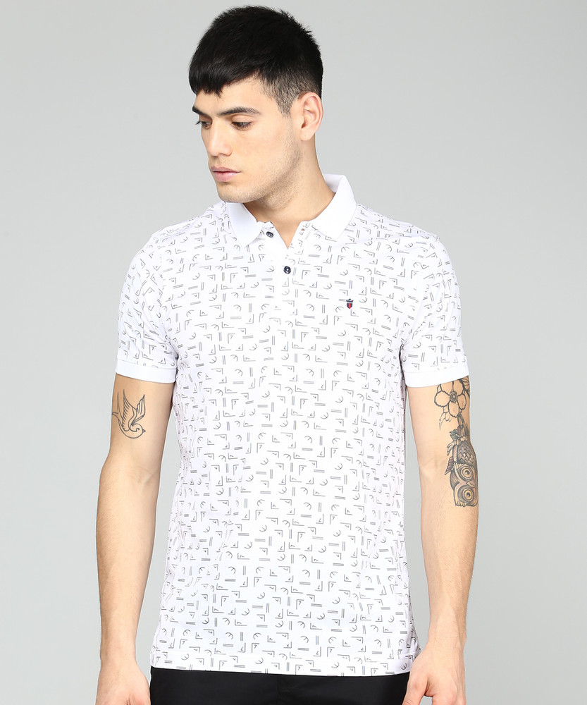 LP LOUIS PHILIPPE Printed Men Polo Neck White T Shirt Buy LP LOUIS PHILIPPE Printed Men Polo Neck White T Shirt Online at Best Prices in India Flipkart