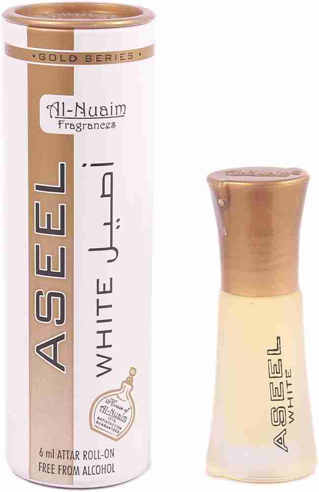 Al Nuaim Aseel White Long Lasting Floral Floral Attar Price in India