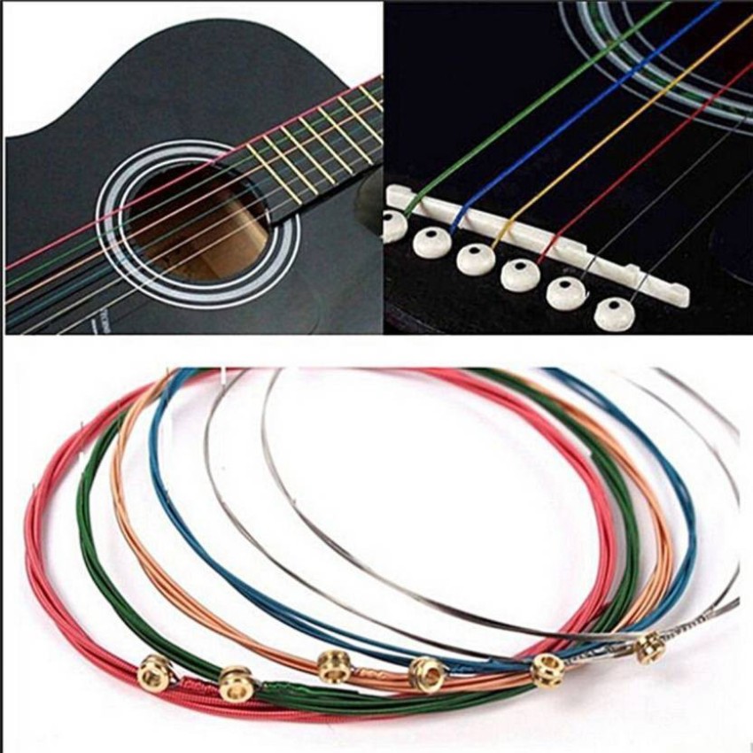 CGT Acoustic 1 Set Colorful Acoustic Guitar Steel Strings, E-A Guitar  Strings For Electric Guitar,Folk Acoustic Guitars and Classic Guitars Part  Accessories. Guitar String Price in India - Buy CGT Acoustic 1