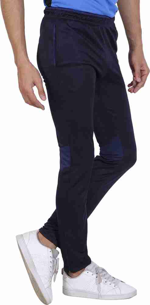 Delta Sports Solid Men Dark Blue Track Pants Buy Delta Sports