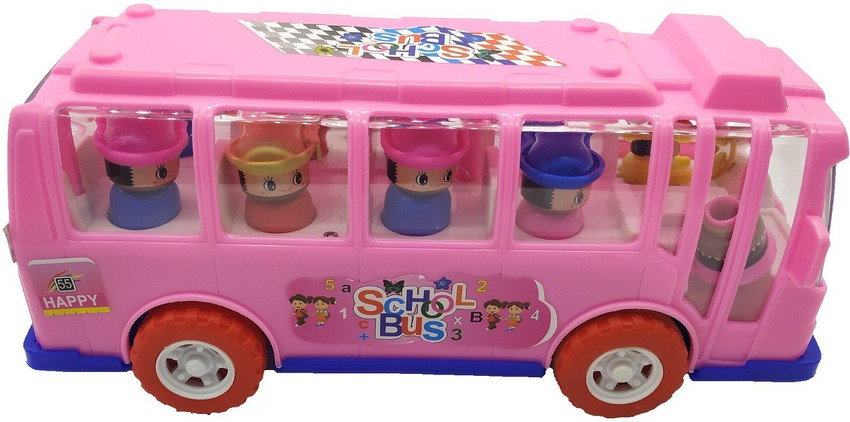 Pink bus toy store