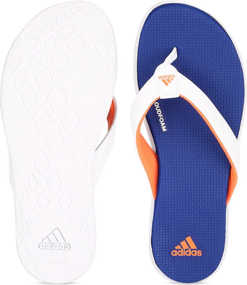 Adidas women's cloudfoam flip flops hot sale