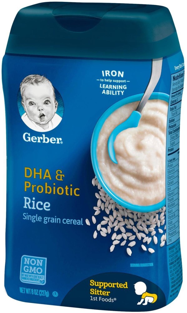 Gerber rice discount cereal age