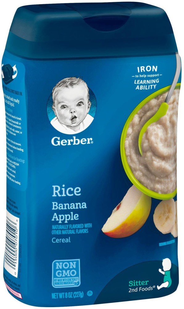 Gerber rice hot sale banana apple