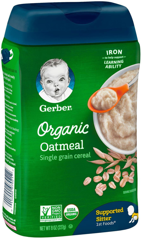 GERBER Organic Oatmeal Cereal 227g 8oz Cereal Price in India