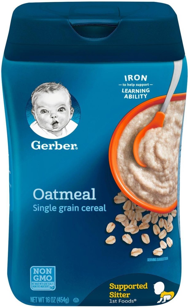 GERBER Oatmeal Cereal - 454g (16oz) Cereal Price in India - Buy GERBER  Oatmeal Cereal - 454g (16oz) Cereal online at