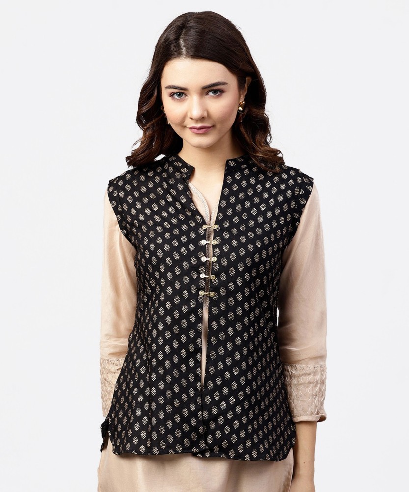 Kurti with short shrug best sale