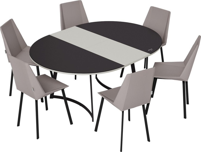 Godrej Interio Salt Pepper Glass 6 Seater Dining Table Price in India Buy Godrej Interio Salt Pepper Glass 6 Seater Dining Table online at Flipkart
