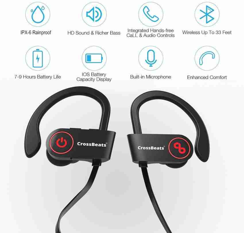 Crossbeats raga wireless bluetooth hot sale earphones