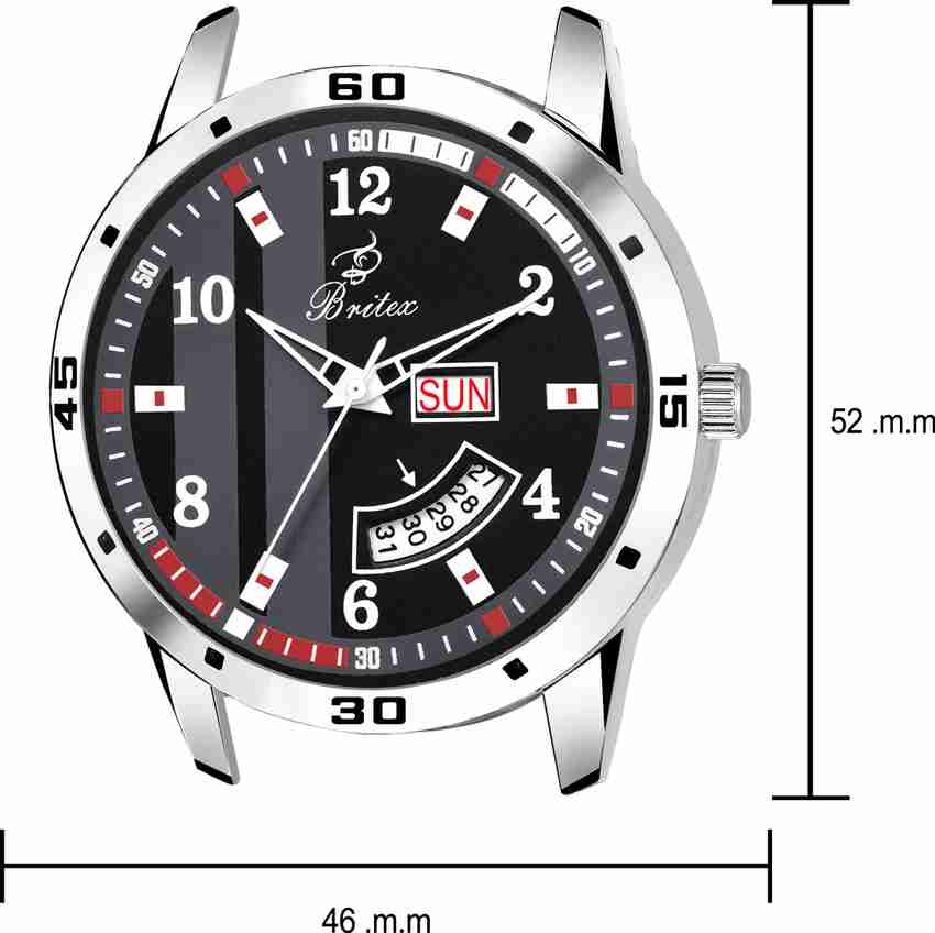 BRITEX Day and Date Display Analog Analog Watch For Men Buy BRITEX Day and Date Display Analog Analog Watch For Men BT7098 Online at Best Prices in India Flipkart