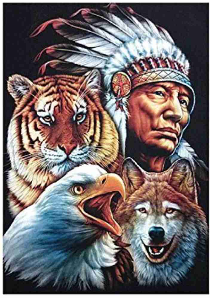 Lavany 5D Diamond Painting Kit,Indian Animal Full Drill Nature