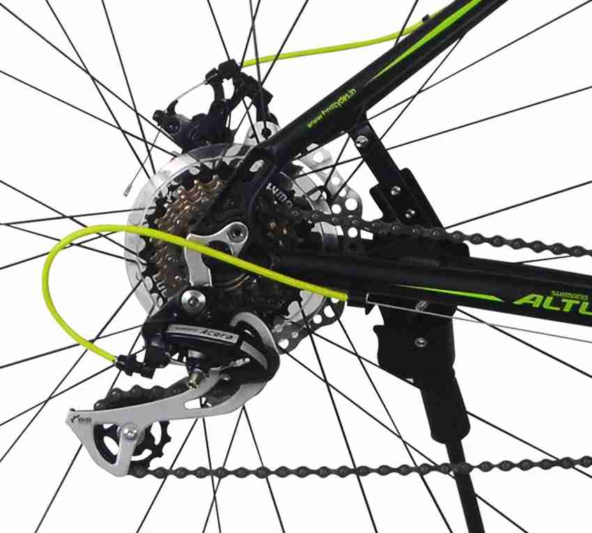 Frog Stinger Dual Disc Brake Bike For Adults Black Green 700C T