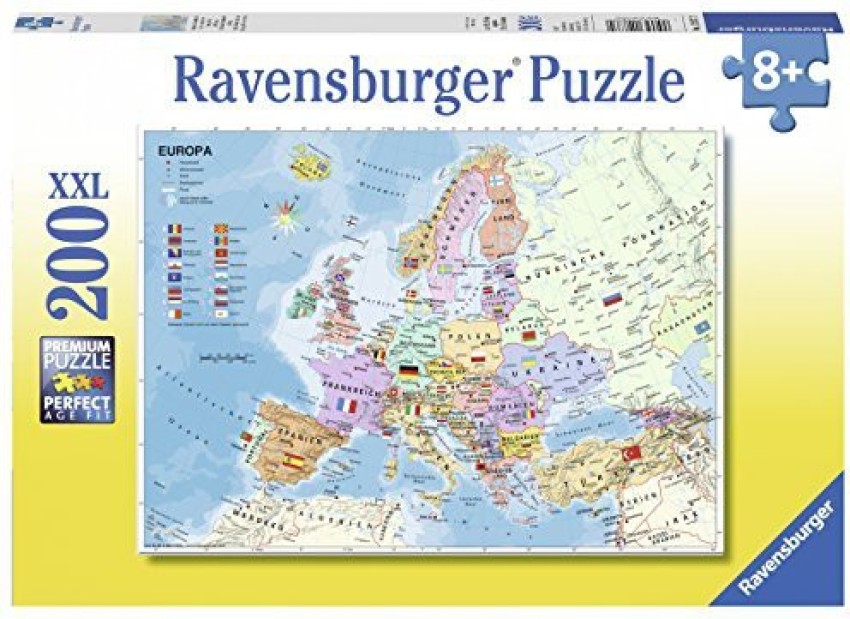 Map of Europe 200-Piece Puzzle 
