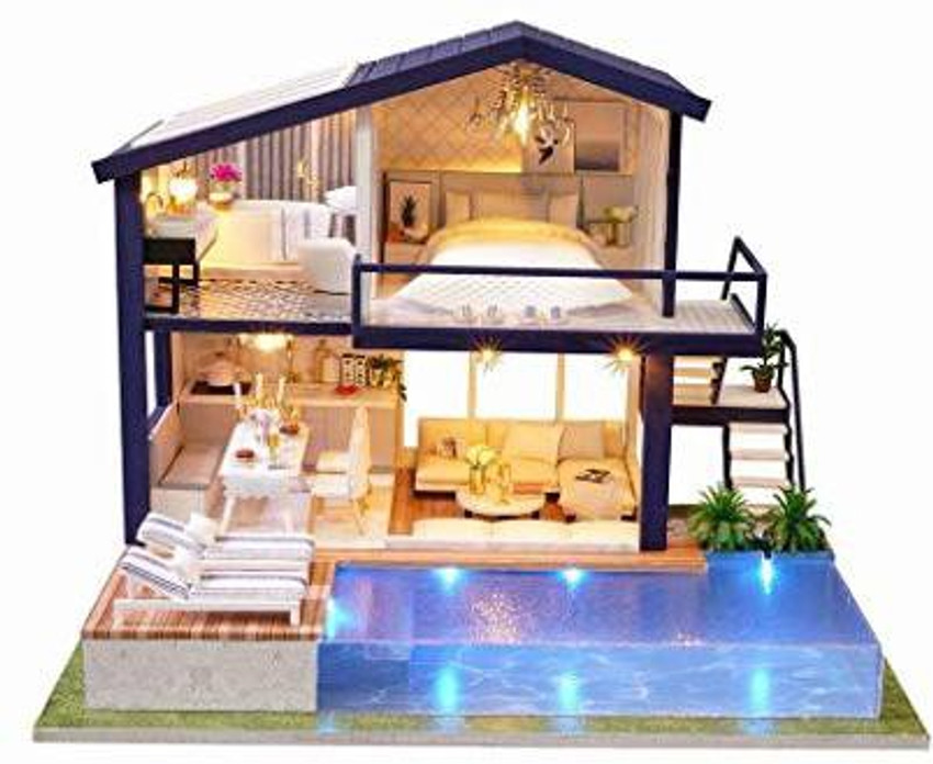 Rylai 3D Puzzles Wooden Handmade Miniature Dollhouse DIY Kit