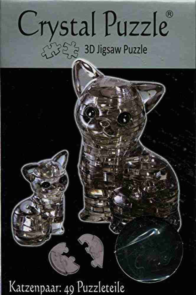 3d crystal puzzle clearance cat and kitten