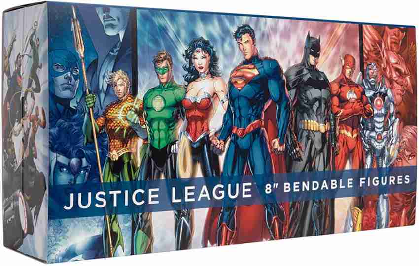NJ Croce Justice League New 52 7 Pack 8 Inch Bendable Figure Set  