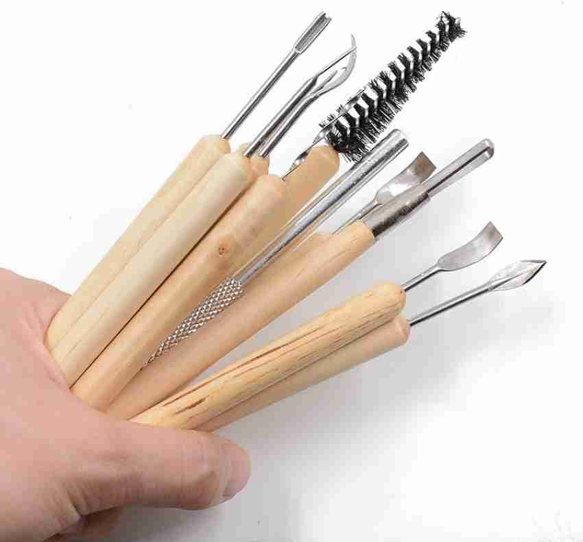 4 Tools Set / Titanium-Fused PRO Trimming Tool Set, Clay Sculpting, Pottery Carving Tool, Hollowing Wheel-Thrown Ceramic 01/04/07/09 outlet