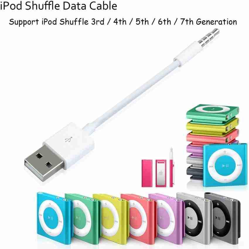 for iPod Shuffle Cable, 3.5mm Male Jack to USB Power Charger Sync