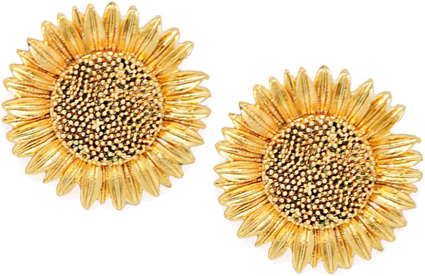 Sunflower deals gold earrings