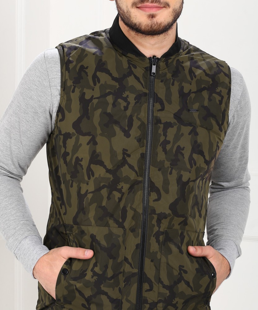 PETER ENGLAND Half Sleeve Printed Men Jacket Buy PETER ENGLAND