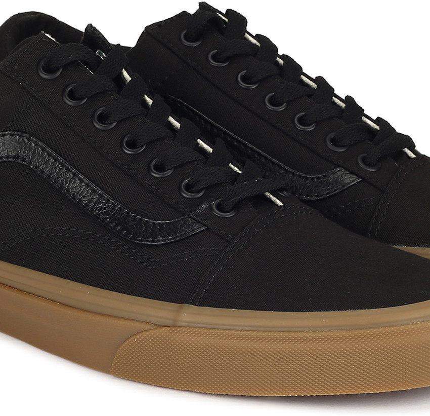 Vans old skool canvas gum black 2025