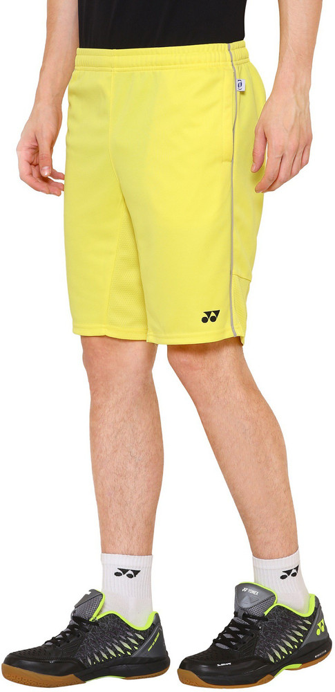 YONEX Solid Men Women Yellow Sports Shorts Buy YONEX Solid Men