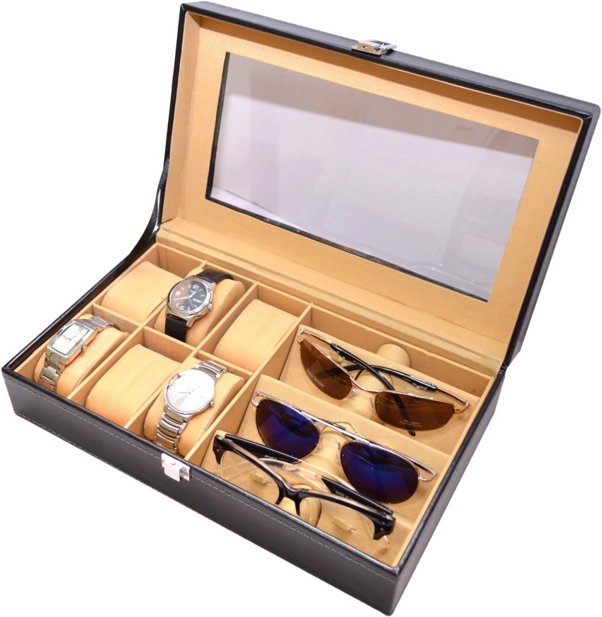 Valley PU Leather Sunglasses case , goggles box , eyeglasses organizer and  wrist watch box ,watch case , jewelry storage box Watch Box Price in India  - Buy Valley PU Leather Sunglasses