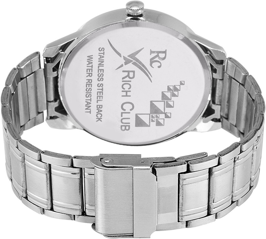 Rich Club Analog Watch For Men Women Buy Rich Club Analog Watch For Men Women Black Dial With Steel Belt Couple Online at Best Prices in India Flipkart