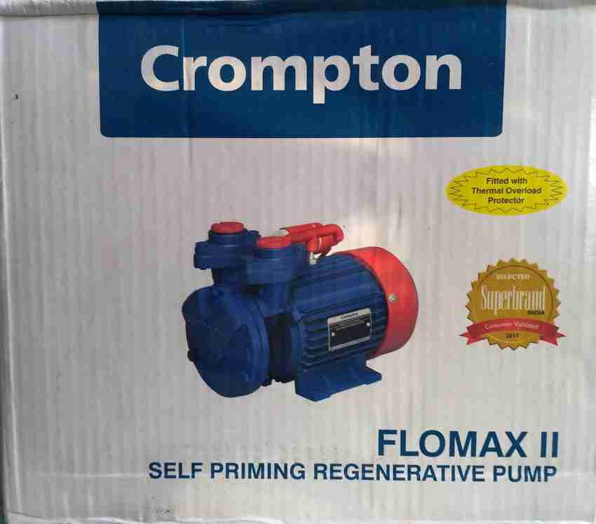 Crompton Flowmax 2nd 0.5 HP Self Priming Regenerative Centrifugal Water Pump Price in India Buy Crompton Flowmax 2nd 0.5 HP Self Priming Regenerative Centrifugal Water Pump online at Flipkart