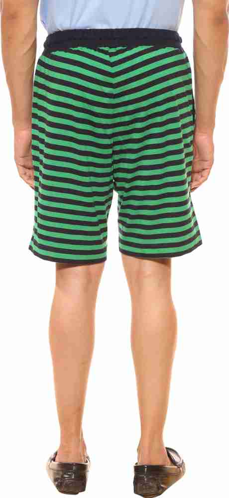XN REPLAY Striped Men Green Regular Shorts Buy XN REPLAY Striped