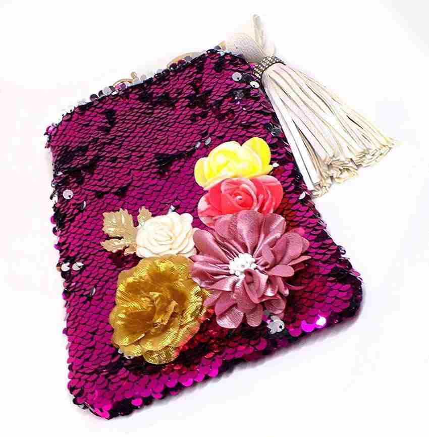 Flipkart Prime Glitter Clutch Purses for Women Purse for