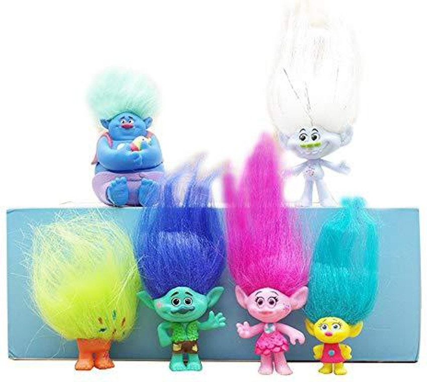 Genrc Trolls Toys Figures 6pcs Dreamworks Poppy Trolls Doll with