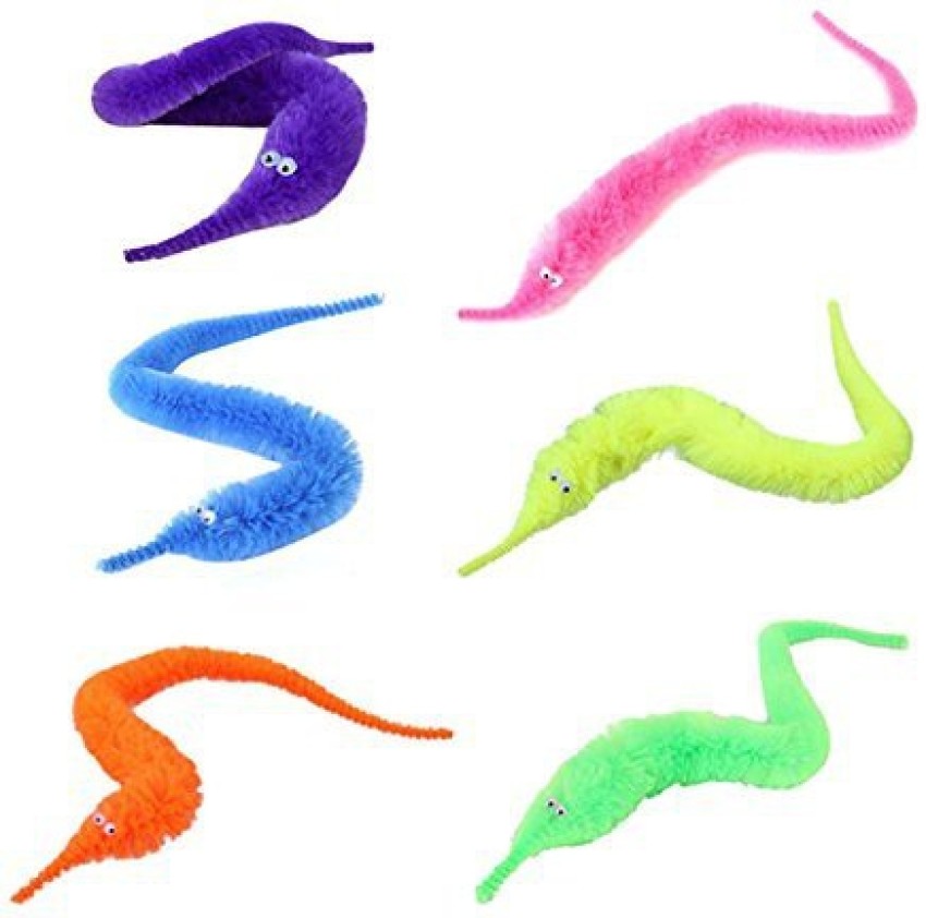 Genrc NUOLUX 6pcs Magic Worm Toys Wiggly Twisty Fuzzy Carnival Party  Favors(Random Color) - NUOLUX 6pcs Magic Worm Toys Wiggly Twisty Fuzzy  Carnival Party Favors(Random Color) . shop for Genrc products in
