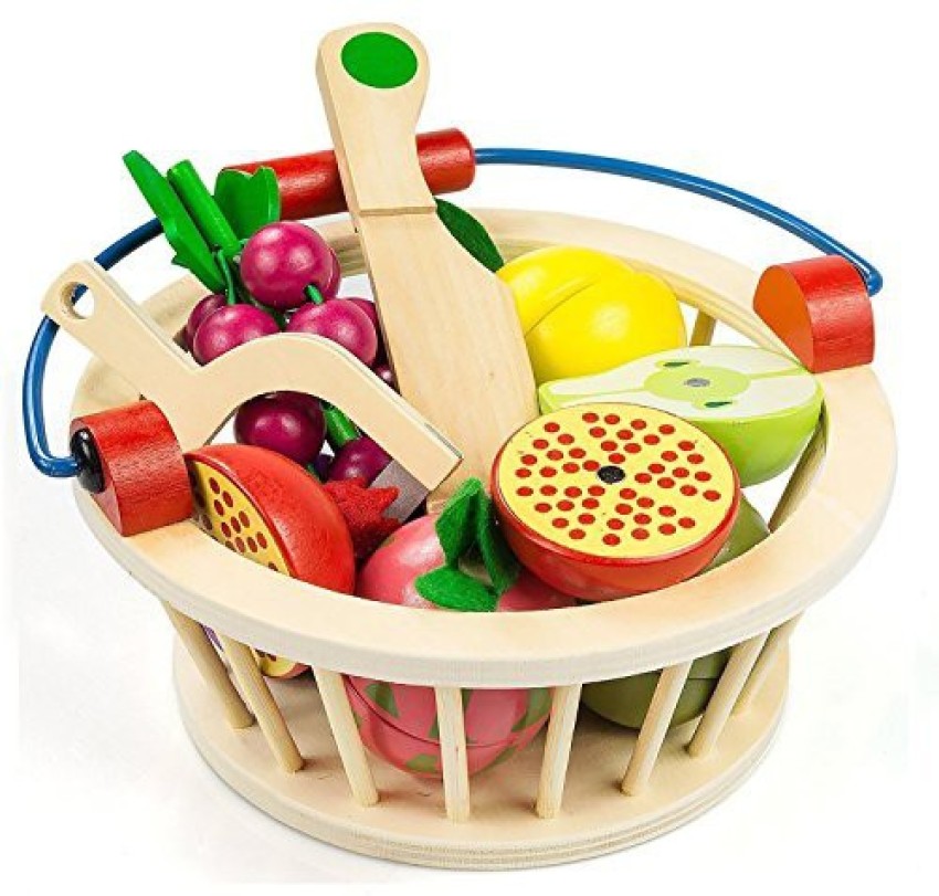 Wooden magnetic cheap fruits and vegetables