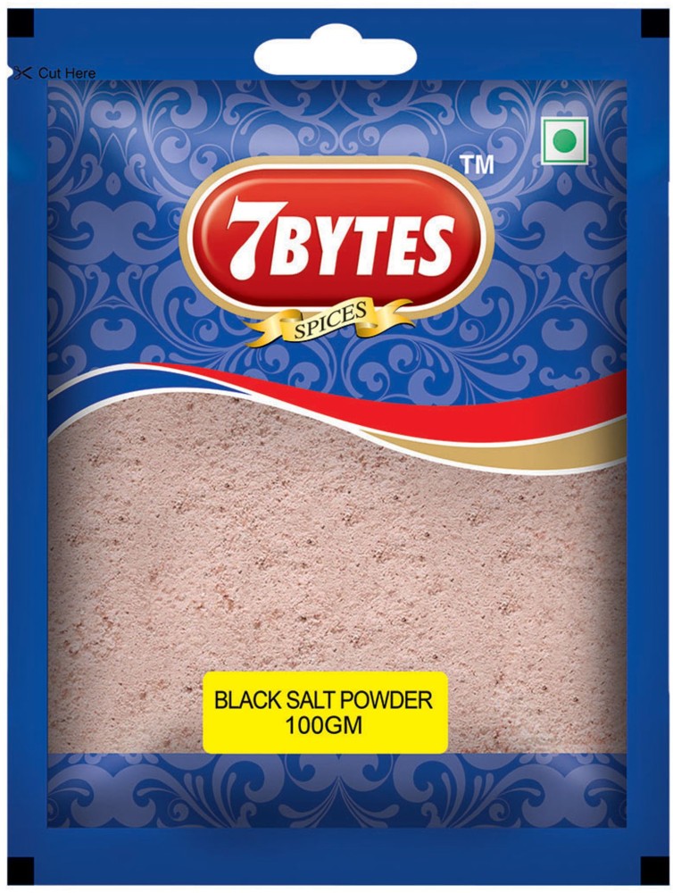 7BYTES Kala Namak (Black Salt)- 100 Gram, Pack of 5 Price in India - Buy  7BYTES Kala Namak (Black Salt)- 100 Gram, Pack of 5 online at