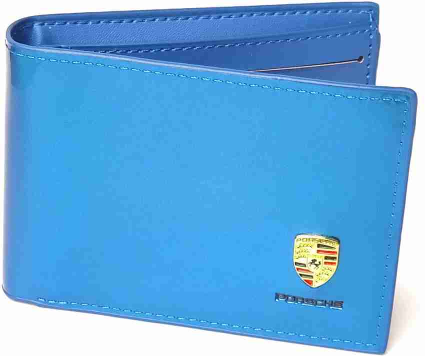 Porsche Shining Men Casual Blue Artificial Leather Wallet Blue