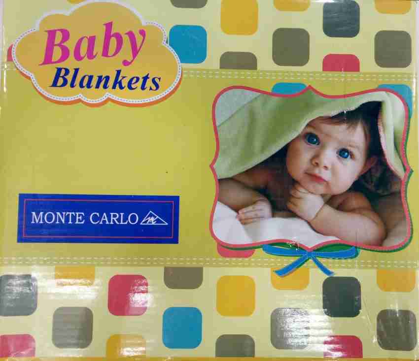 MONTE CARLO Self Design Single Hooded Baby Blanket for Heavy