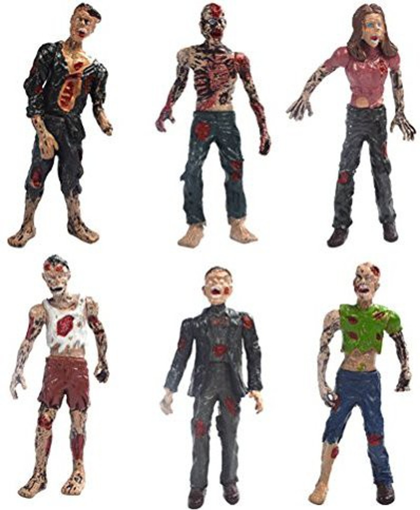 YIJIAOYUN Set Of 6 Zombie Toys Action Figures Terror Corpse Set