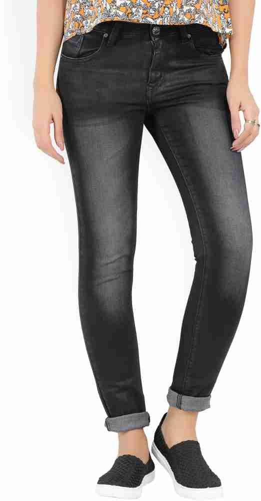 LEE Skinny Women Black Jeans - Buy WAX COATED BRUSHED INDIGO LEE Skinny  Women Black Jeans Online at Best Prices in India