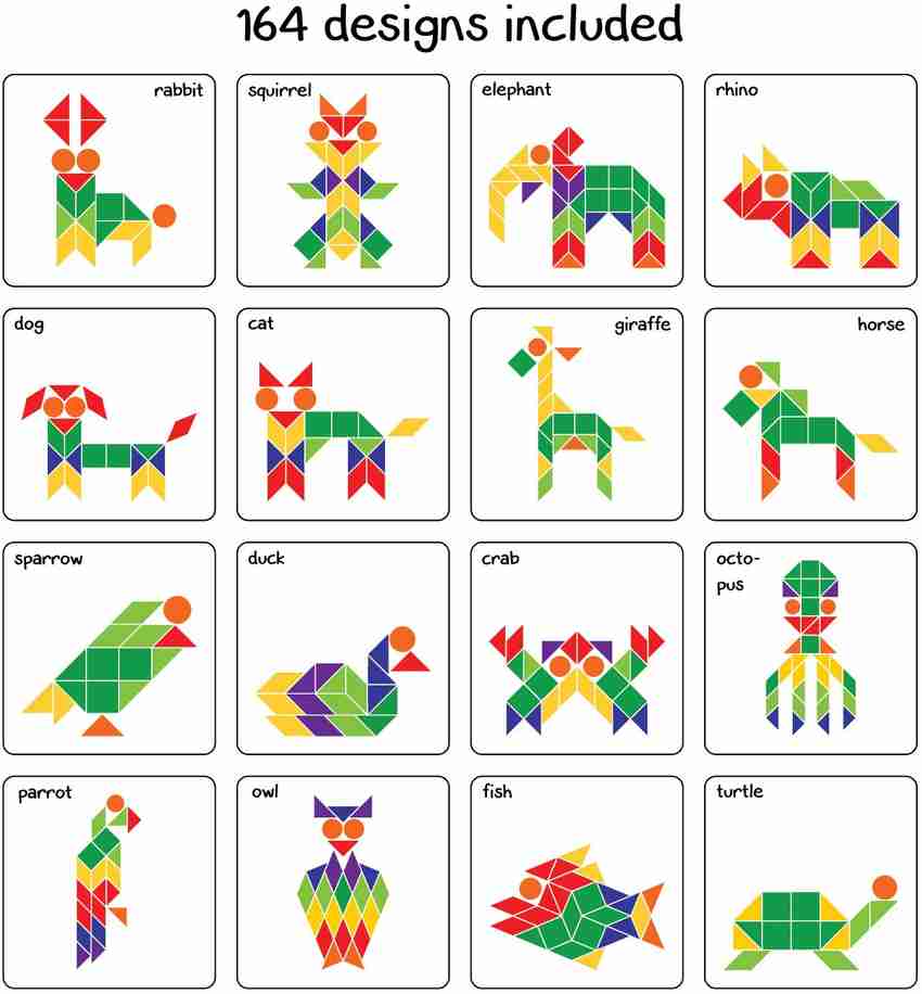 PLAY PANDA Fun Magnetic Shapes Junior Type 1 with 44 Magnetic