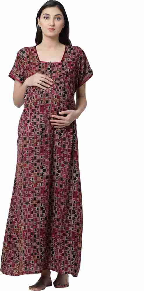 GOLDSTROMS Women Maxi Maroon Dress - Buy GOLDSTROMS Women Maxi Maroon Dress Online  at Best Prices in India