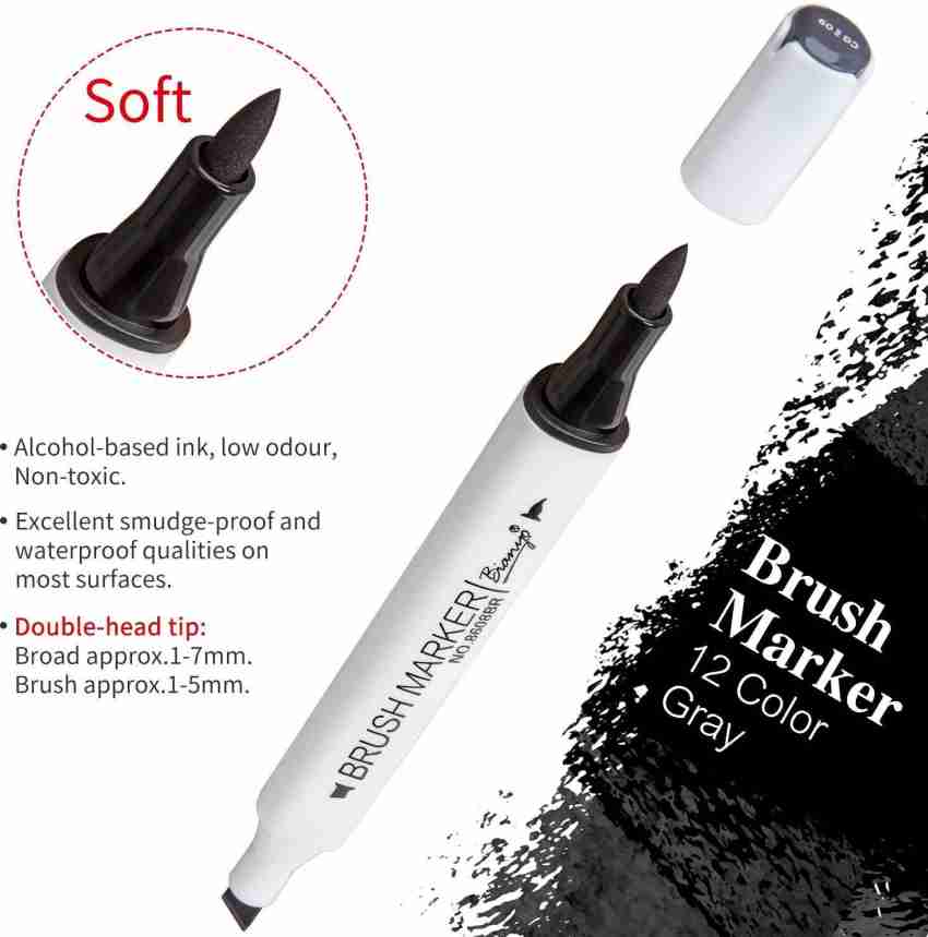 Bianyo Professional Series Alcohol-Based Dual Tip Brush Markers