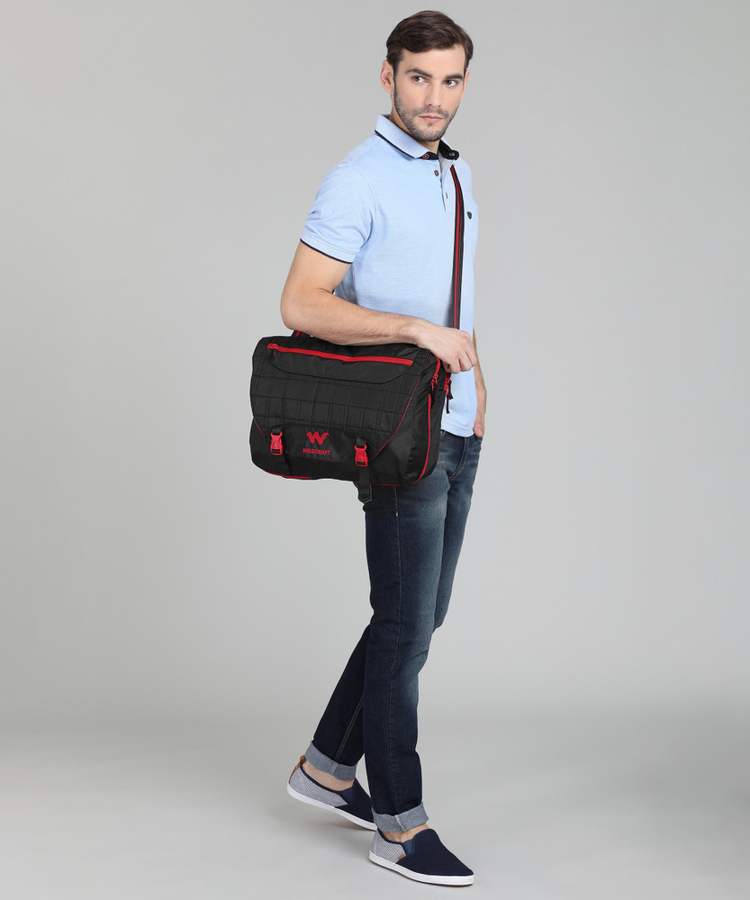 Wildcraft Black Messenger Bag Portfolio Black Price in India