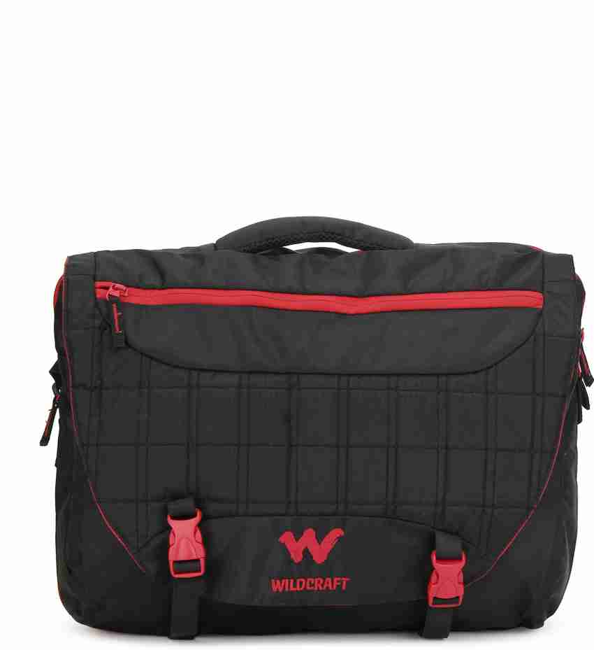 Wildcraft Black Messenger Bag Portfolio Black Price in India