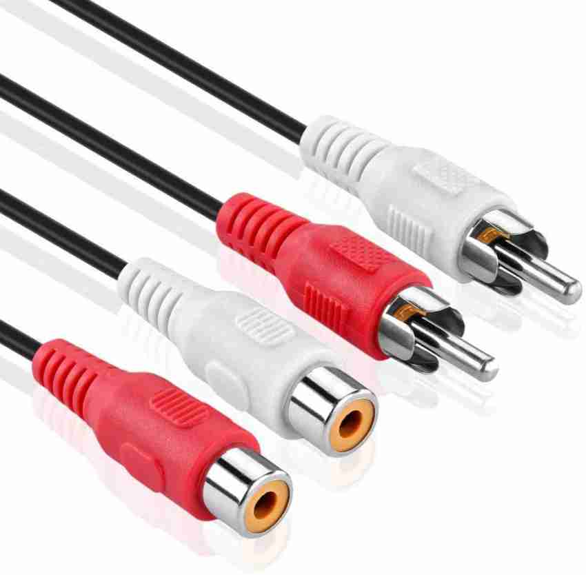 3 RCA Cable (10 FT) - 3RCA AV RCA Composite Video + 2RCA Stereo Audio M/M  Male to Male Dual Shielded RCA Connector Plug Jack Wire Cord