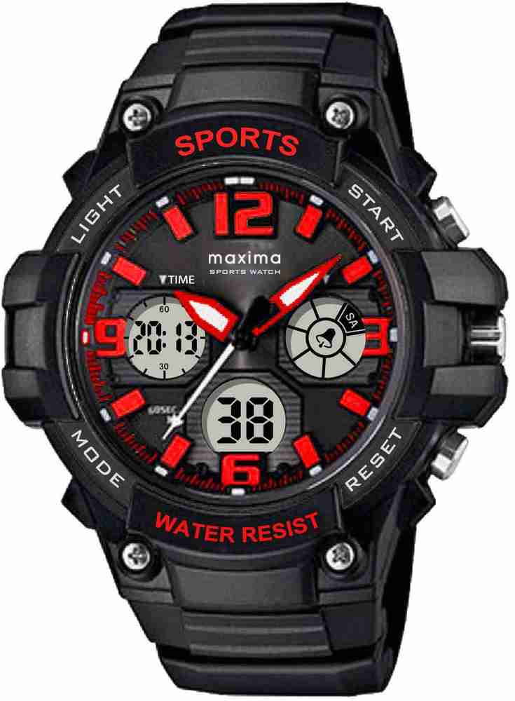 Maxima analog digital watch top